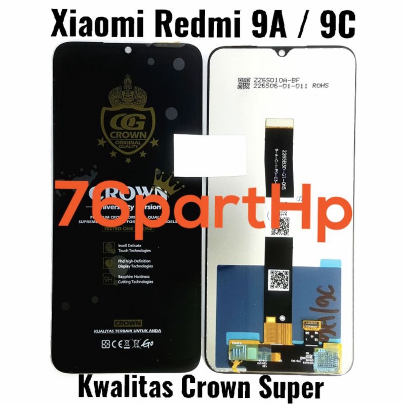 Lcd Touchscreen kwalitas Crown Super Fullset Xiaomi Redmi 9A 9C