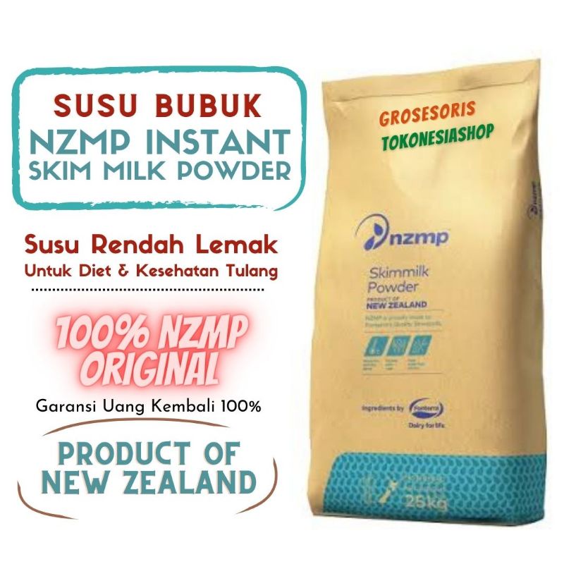 1 Kg Susu Bubuk Skim Milk NZMP - Halal Import Fonterra New Zealand