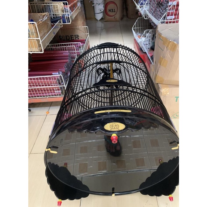 SANGKAR KANDANG BURUNG MURAI BATU BNR PVC BLACK MAGIK BARU NO 2 ( A1 )