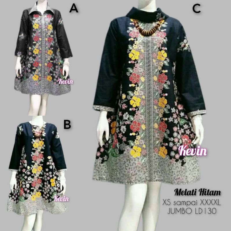 baju batik wanita modern _ atasan batik model terbaru tunik batik  jumbo ld 130