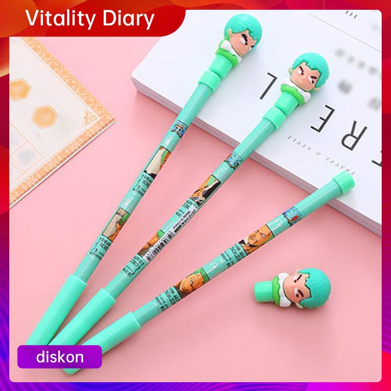 

spinning pen/pulpen putar karakter/anti stress pena mainan anak spinner balance one piece VDY