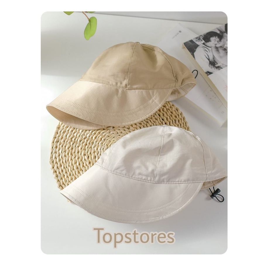 Topi KOREA Anti UV Matahari Tali Strap