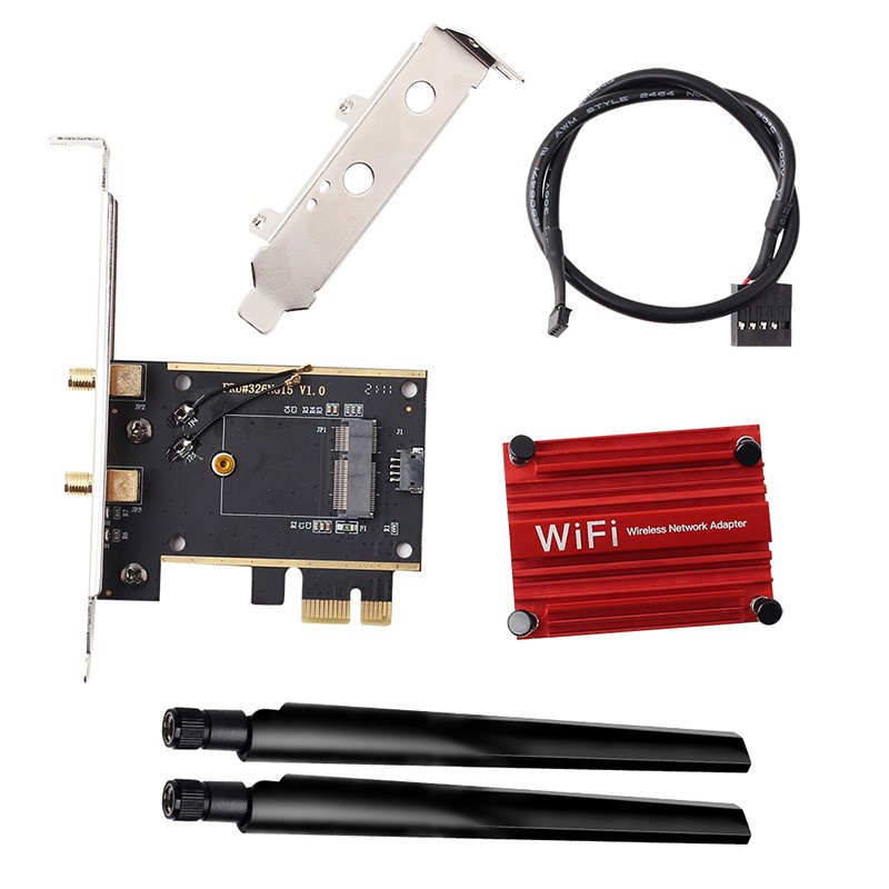 Jual PCIe WiFi M.2 NGFF Wireless Card Bluetooth Adapter PCI Express x1