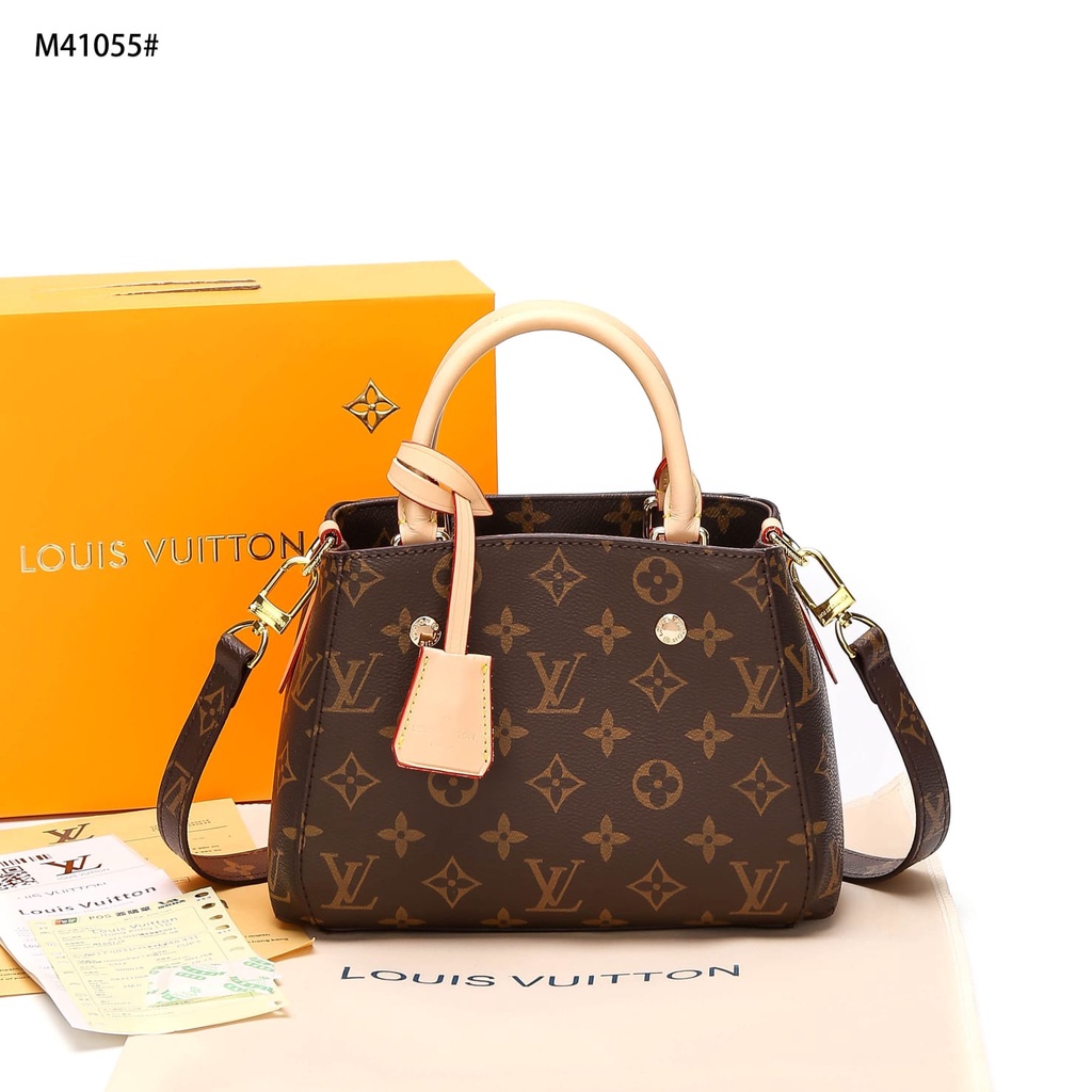 Tas LV Montaigne M41055  QAZ 96  batam impor original fashion branded reseller sale