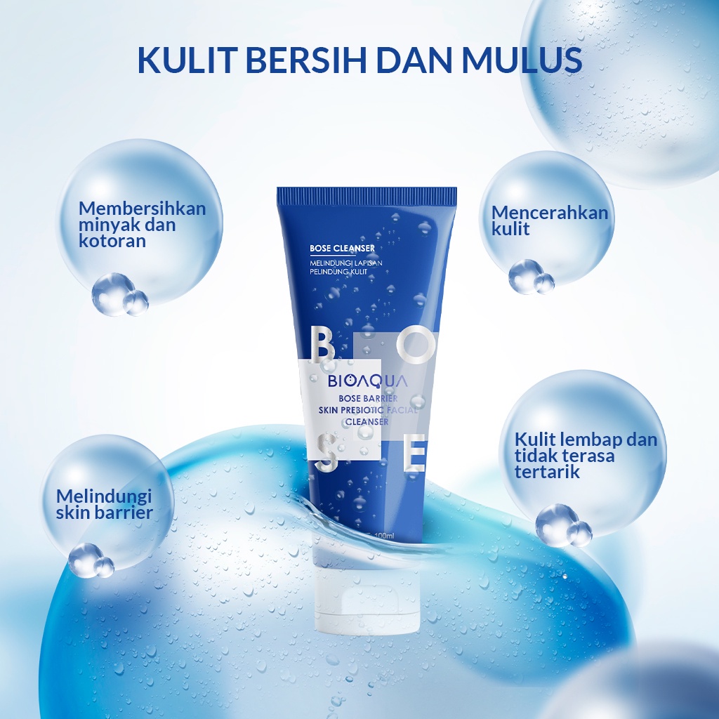 ✨ AKU MURAH ✨ BIOAQUA Bose Barrier Skin Prebiotic Facial Cleanser 100gr