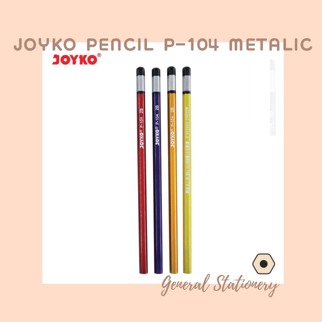 

Joyko Pencil P-104 Metalic (1 pcs) / Pensil Joyko P-104