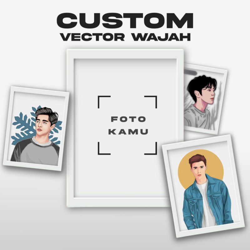 Vektor Wajah Custom  | Jasa Custom Vektor Wajah Wisuda