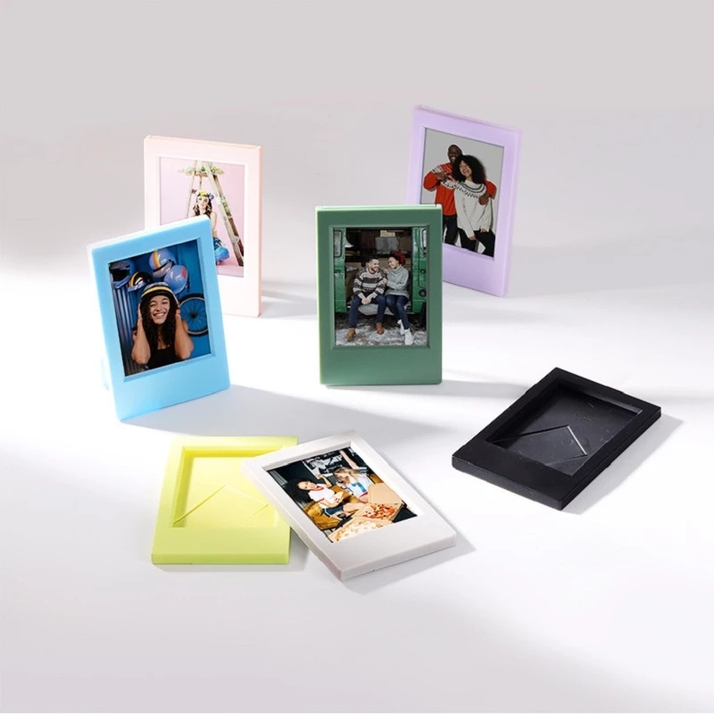 Frame Foto Tiket / Kartu Pos Vertikal Mini Klasik 3 &quot;Warna Permen Untuk Hadiah Ulang Tahun Anak