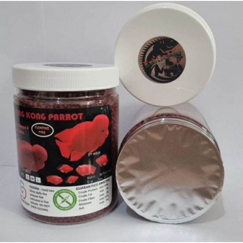 SUPER BLOOD RED KING KONG PARROT PAKAN PARROT & LOUHAN 333GR