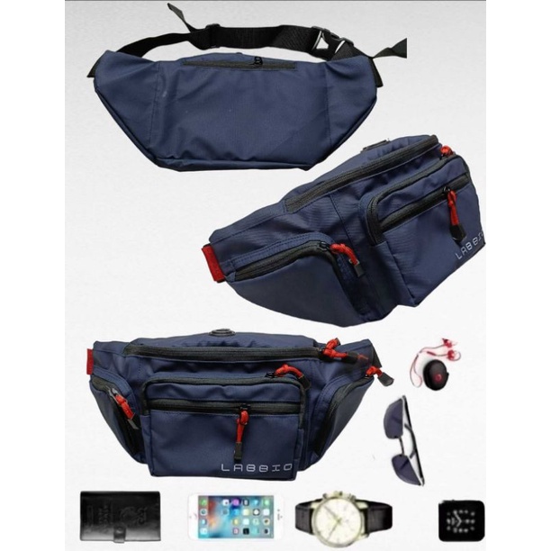 Tas Selempang Terbaru Premium kwality  // Waistbag anti air // Tas sepeda Labio