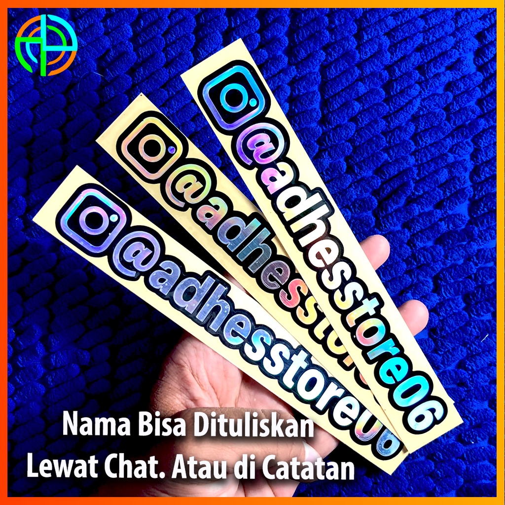 

isi 05 Sticker Custom Nama ig Cutting 2 layer Setiker Cutting Nama Folowers ig Stiker Kastem Sticker Costum nama