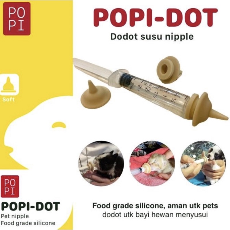 Popi Dot Nipple untuk hewan / Bayi Anabul / Kitten / Puppy / Kelinci