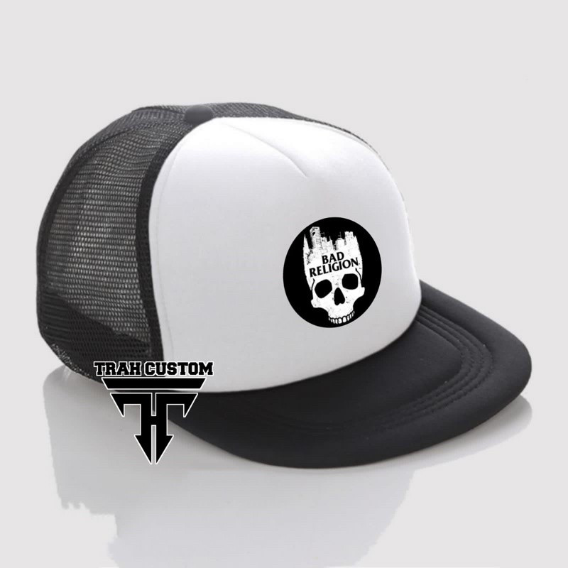 Bad Religion / Topi Snapback Trucker Band Punk / Topi Snapback Jaring Distro / Trucker Hat Unisex