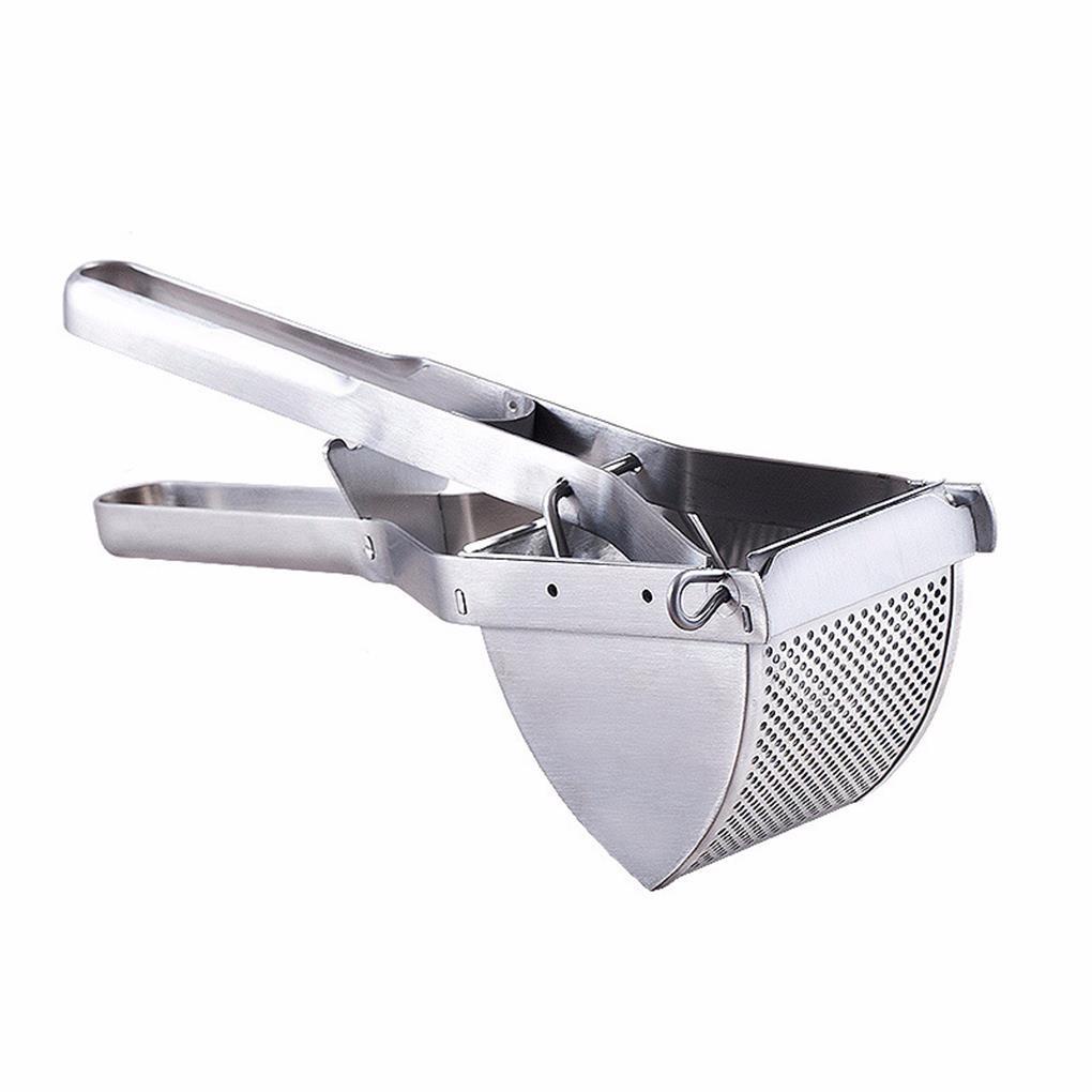 Potato Masher Vegetable Fruit Ricer Manual Tangan Stainless Steel Untuk Puree Fruit Juicer