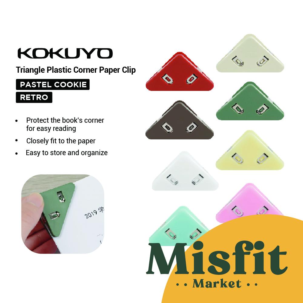 

Kokuyo Triangle Plastic Corner Paper Clip Plastik Klip Segitiga Corner Bookmark