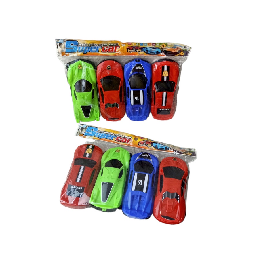 PROMO COD - Mobil Mobilan Anak Racing Super Car 4pcs MM 14 - MAINAN MONOTORING ANAK // MAINAN ANAK TERMURAH // KADO MAINAN ANAK // MAINAN EDUKASI // MAINAN ANAK UMUR 1 2 3 4 5 6 THN