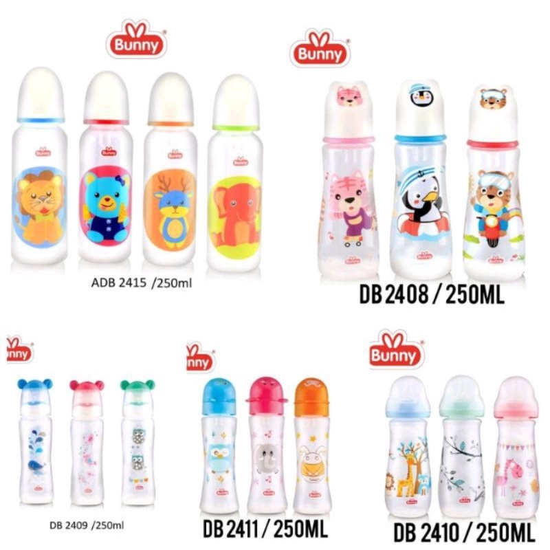 Botol susu Bayi karakter lusty bunny ORI 60ml 120ml 250ml Baby bottle