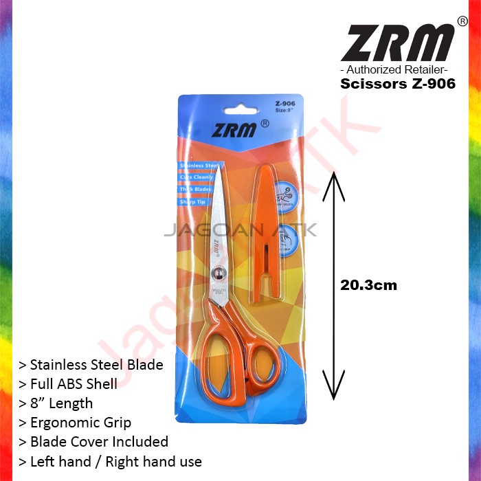 

Mudah Zrm Z-906 Scissors Gunting Heavy Duty Stainless Steel Abs 8" / 20.3Cm Diskon