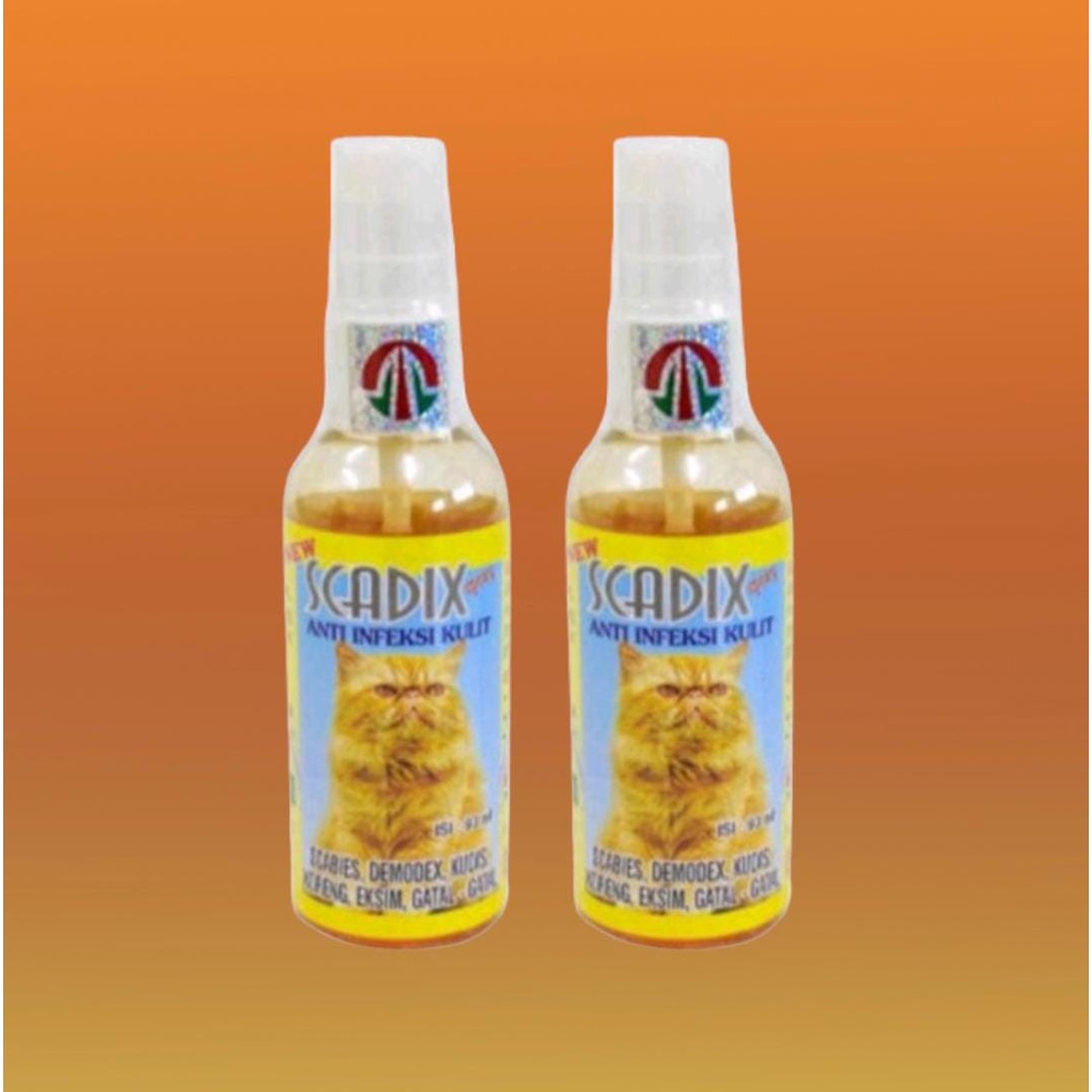 SCADIX Cat Spray 60ml (anti scabies, kudix, luka pada kucing)