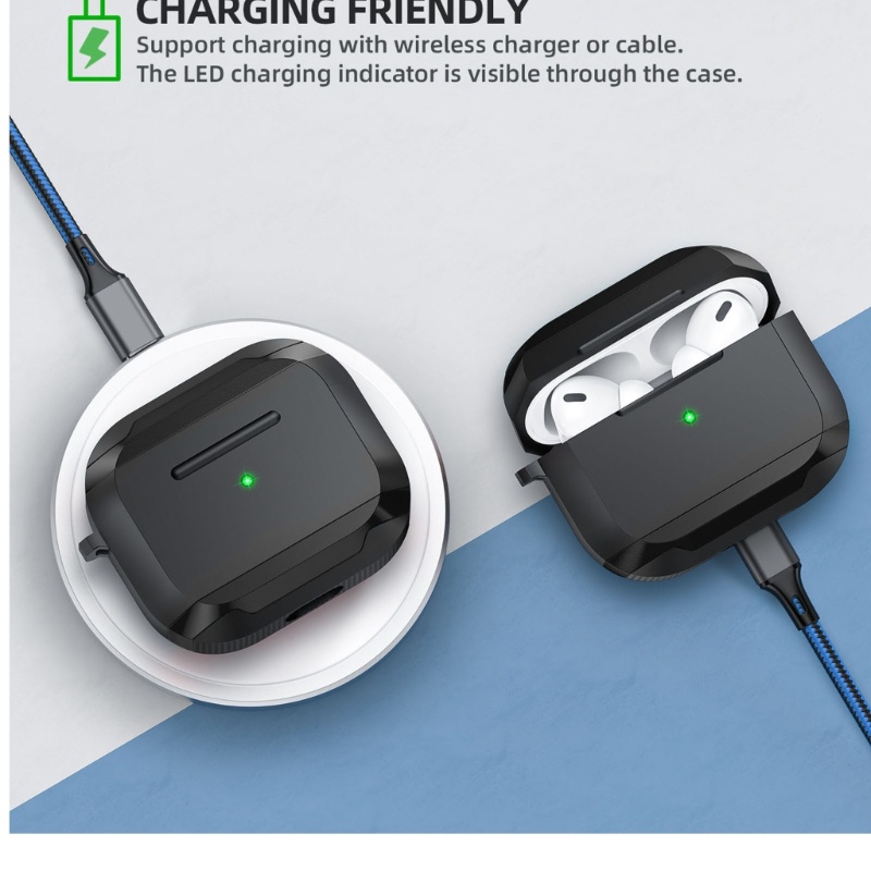 Bt Case Pelindung Earphone TPU Anti Jatuh Untuk pro/pro2/3Pouch Headphone Tahan Lama TPU Aluminium Alloy Kerang Cover