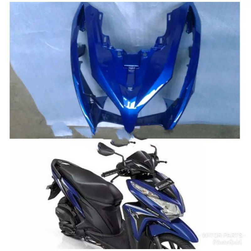 TAMENG DASI DEPAN HONDA VARIO 125 FI TECHNO  BIRU / tameng vario 125 biru