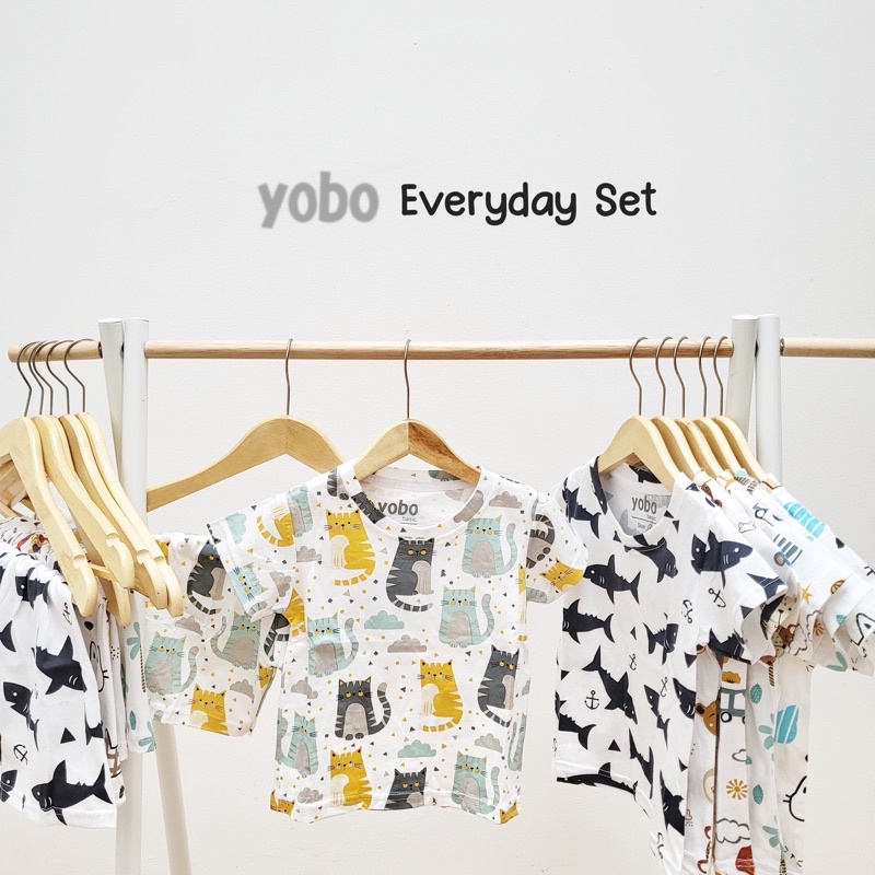 YOBO EVERYDAY SET I | Setelan Anak Baju Tidur Santai