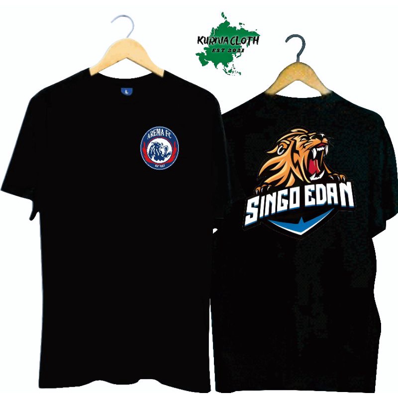 T-SHIRT SINGO EDAN/KAOS AREMA MALANG/ATASAN JULUKAN KLUB SEPAKBOLA/BAJU PRIA WANITA/PAKAIAN SUPORTER