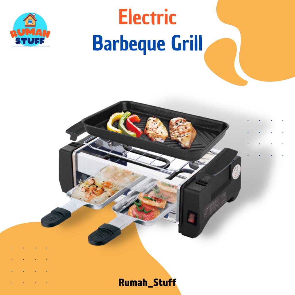 Alat Panggangan Elektrik / Electric Grill BBQ / Barbeque / Barbecue / Pemanggang Sate Daging Listrik