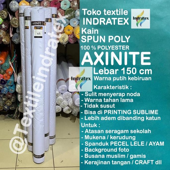 BAHAN KAIN MASKER SPANDUK PECEL PRINTING SUBLIME SPUN POLY AXINITE 88-textileindratex Diminati Bange