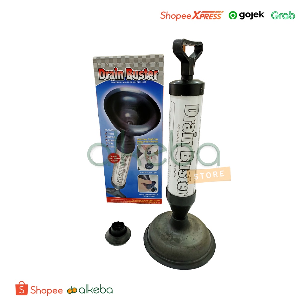 Alat Sedot WC Manual Drain Buster Sedot WC Kuat 2 in 1 Toilet Plunger