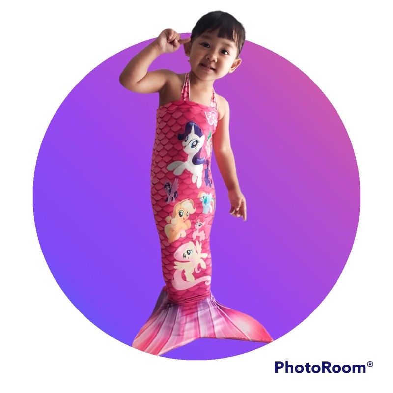 baju renang putri duyung anak pony