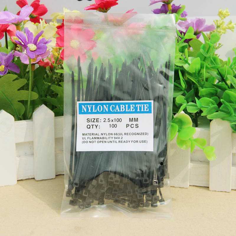 

Kabel Tis Ties Self Wire Zip Cable Organizer 2.5x100mm 100PCS - V94