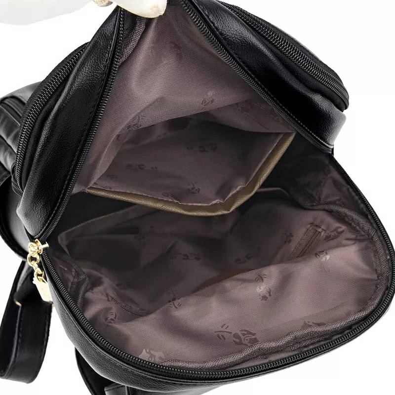 TT - Tas Ransel Wanita New Stylish Backpack Ransel Jalan Jalan Tas Kuliah Wanita Tas Ransel Import Kulit Pu Leather