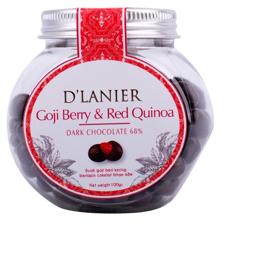 

10.10 SALE D'Lanier Goji Berry & Red Quinoa with Dark Chocolate 68% - 100 gr !!