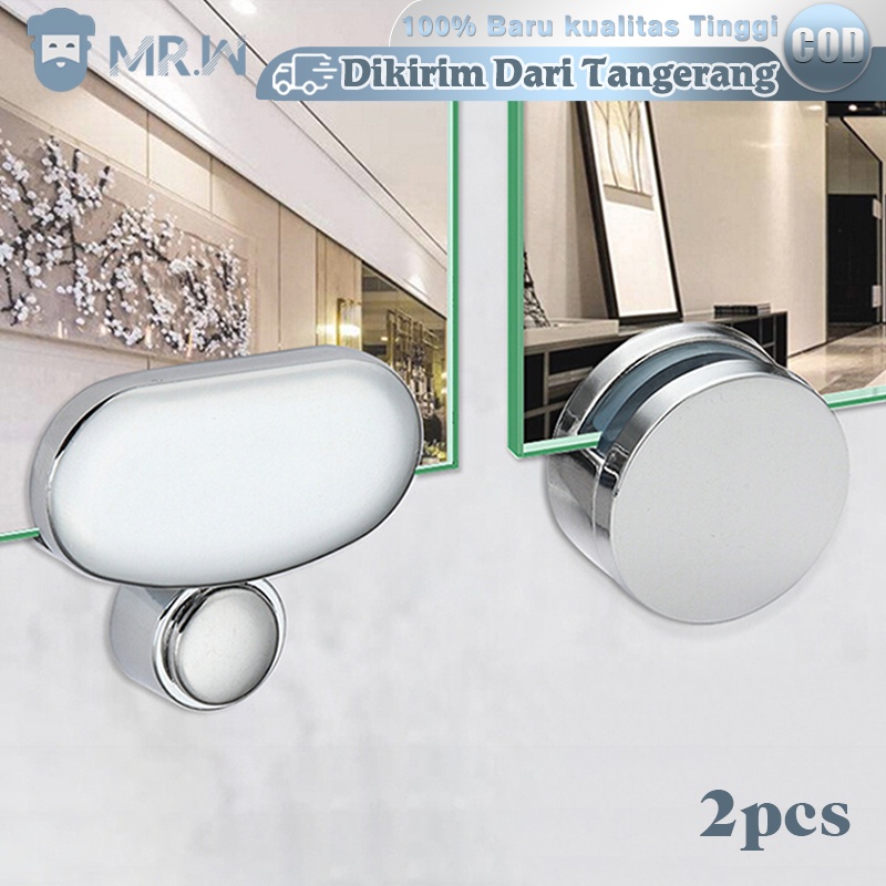2pcs Klem Jepit Kaca Cermin/Klip Penjepit Cermin Kamar Mandi/ Gantungan Kaca/Klip Penjepit Cermin Ka