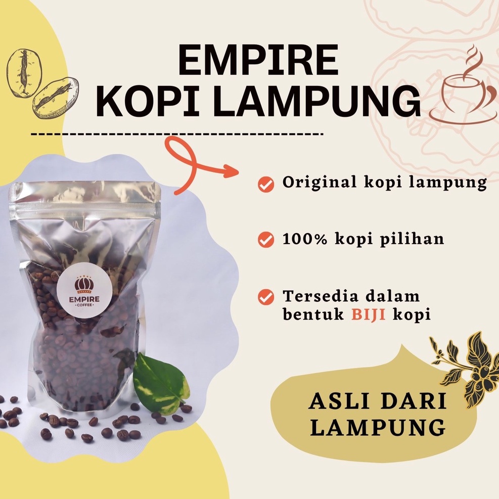 

KOPI LAMPUNG ORIGINAL / ASLI LAMPUNG / BIJI KOPI PILIHAN