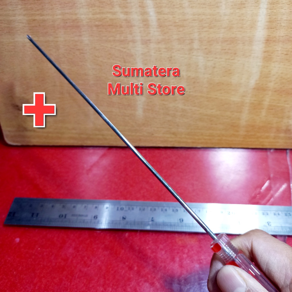 Obeng Stel Plus Kecil Panjang - Bunga / Positif