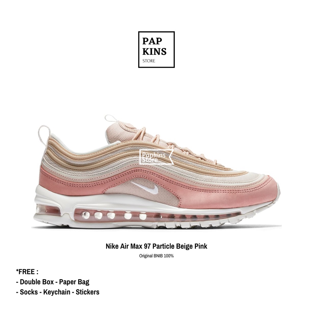 Sepatu Nike Air Max 97 Particle Beige Pink Original BNIB