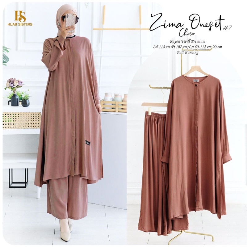 NEW NEW ZIMA ONE SET ORIGINAL BY HIJAB SISTER 100% ori best seller