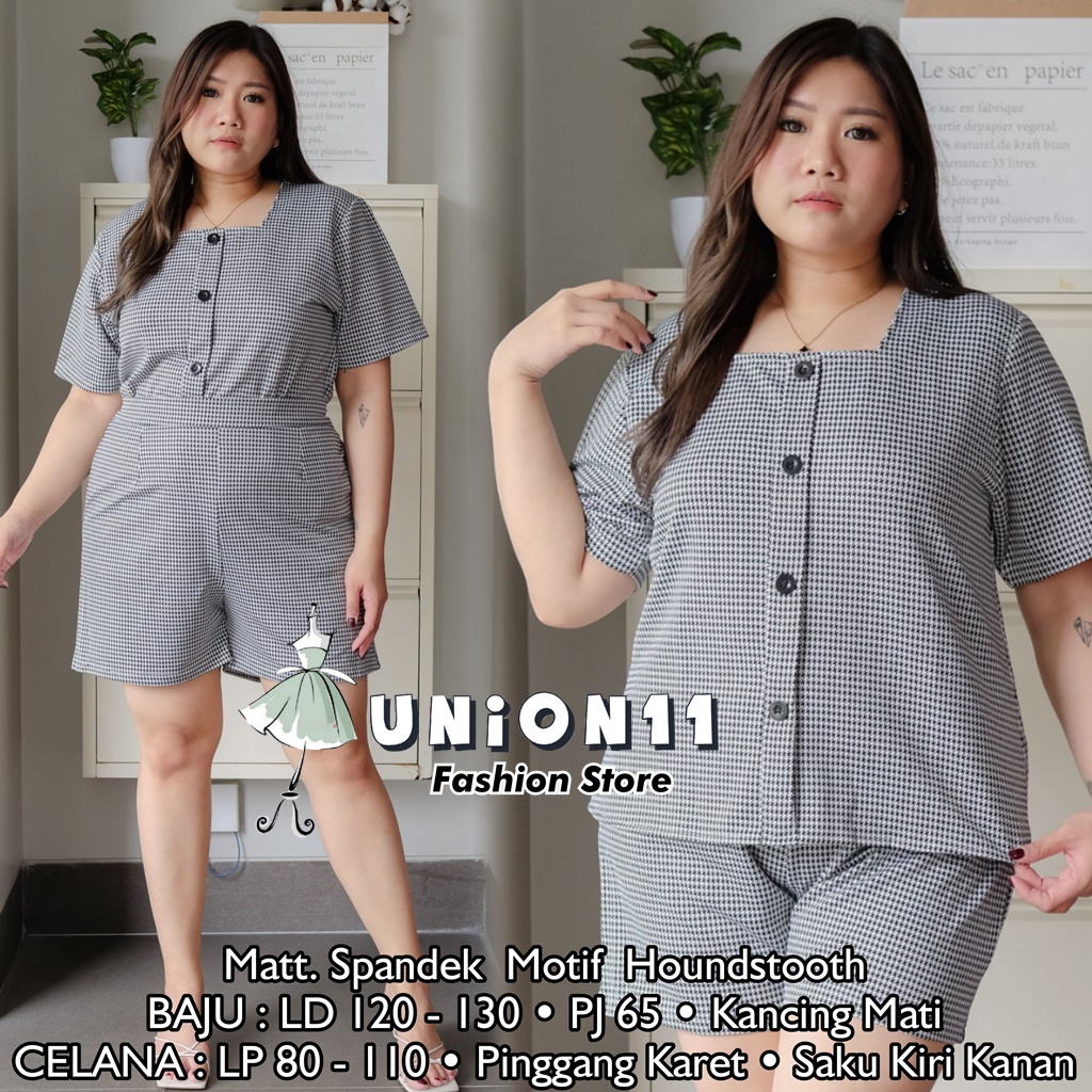 UNION11 - STELAN WANITA JUMBO / STELAN BIG SIZE XXXL WANITA / SETELAN CELANA JUMBO WANITA / SETELAN JUMBO WANITA LD 120 ARIEL