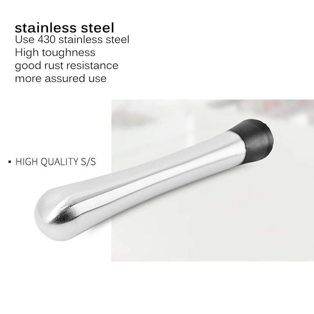 Home Use Stainless Steel Muddler Bar Mixer Stirrer Cocktail Penghancur Es Buah