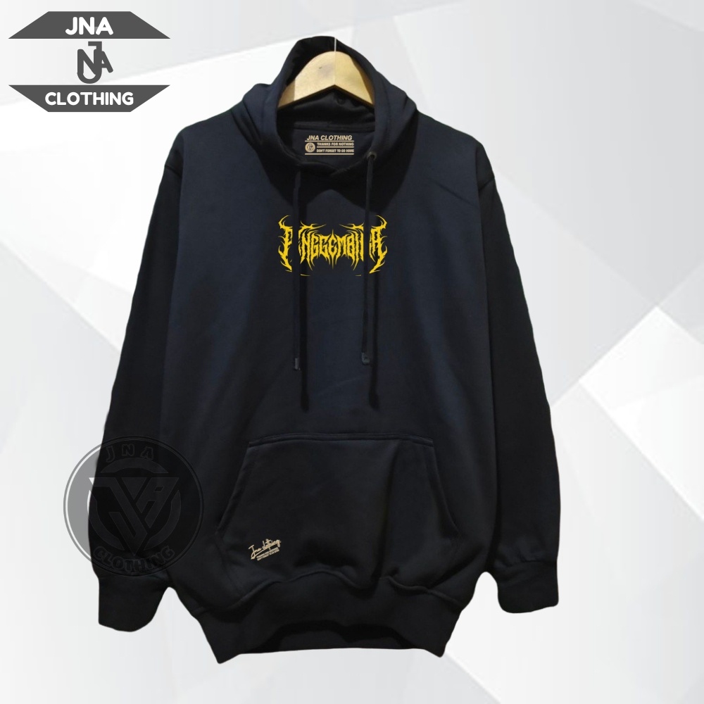 Hoodie Pria Sablon Metal PENGGEMBIRA Oversize Local Brand JNA Clothing Sweater Distro COWO CEWE Jumper Unisex Termurah Terlaris