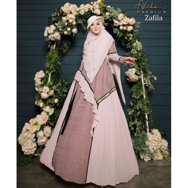 ALZHEA/Zafila set by Alzhea/Set syari/Syari premium/Syari elegant