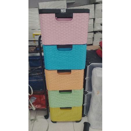 lemari plastik susun 5