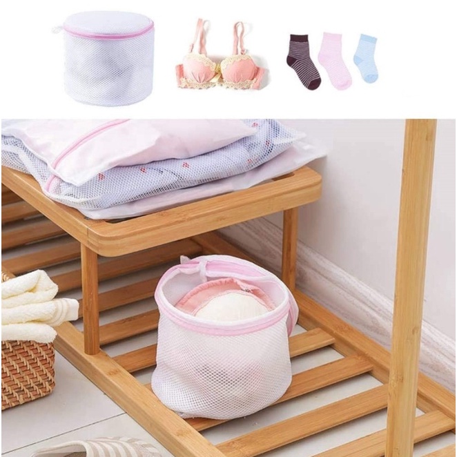 ❤ IJN ❤ Bra Laundry Bag Net Mesin Cuci / Kantong Jaring Pakaian Dalam BH Kaus Kaki / Washing Bag Tas Londry Travel Underwear Kaos Kaki Anti Kusut