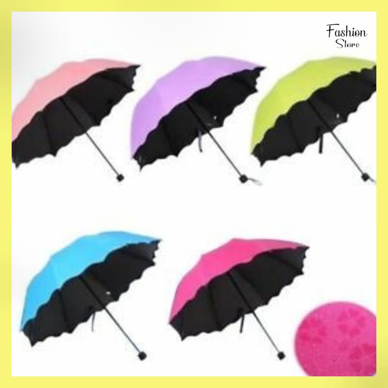 FS  PAYUNG MAGIC 3D LIPAT / UMBRELLA PORTABLE / PAYUNG HUJAN ANTI SINAR MATAHARI UV / PAYUNG LIPAT 3D MOTIF