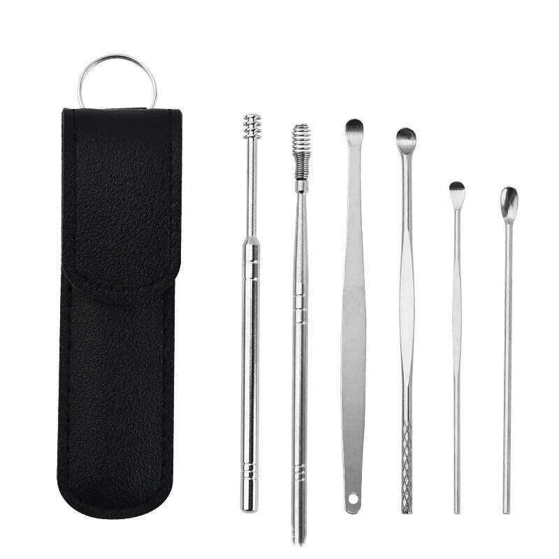 Korek Kuping Pembersih Telinga Ear Wax Picker Set Isi 6 PCS 7 PCS - JC7 - CW35 - CW36 - CN-01 - BA45