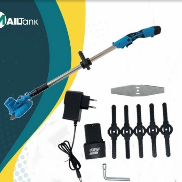 Mailtank SH226 Mesin Potong Rumput Cordless 12V Mesin Potong Rumput Baterai Cas 12 Volt