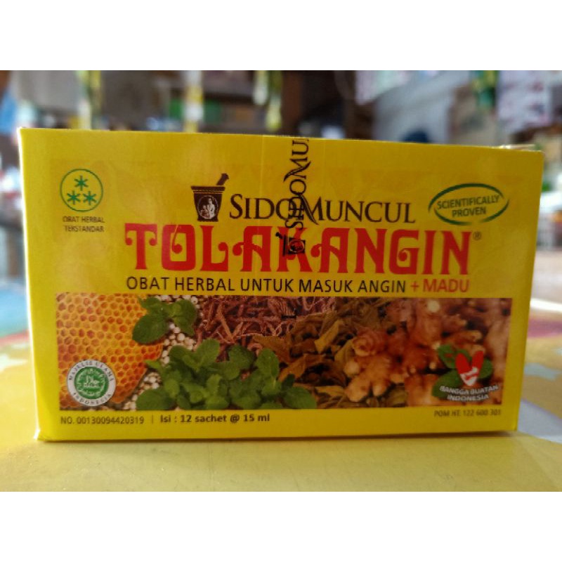 Tolak Angin Sidomuncul isi 12 sachet