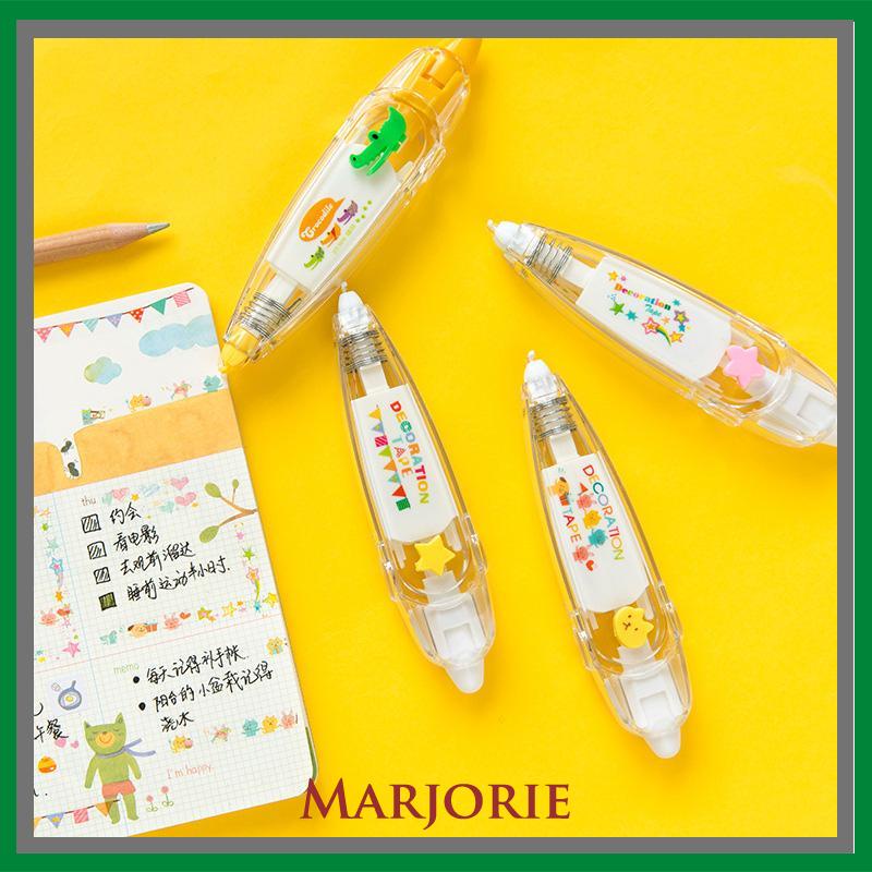 Correction tape karakter lucu/Tipex Roll murah Pola Isi Ulang Siswa Menandai Pita Koreksi Buku Harian DIY-MJD